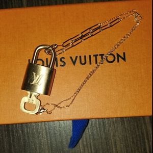 Louis Vuitton lock & key necklace